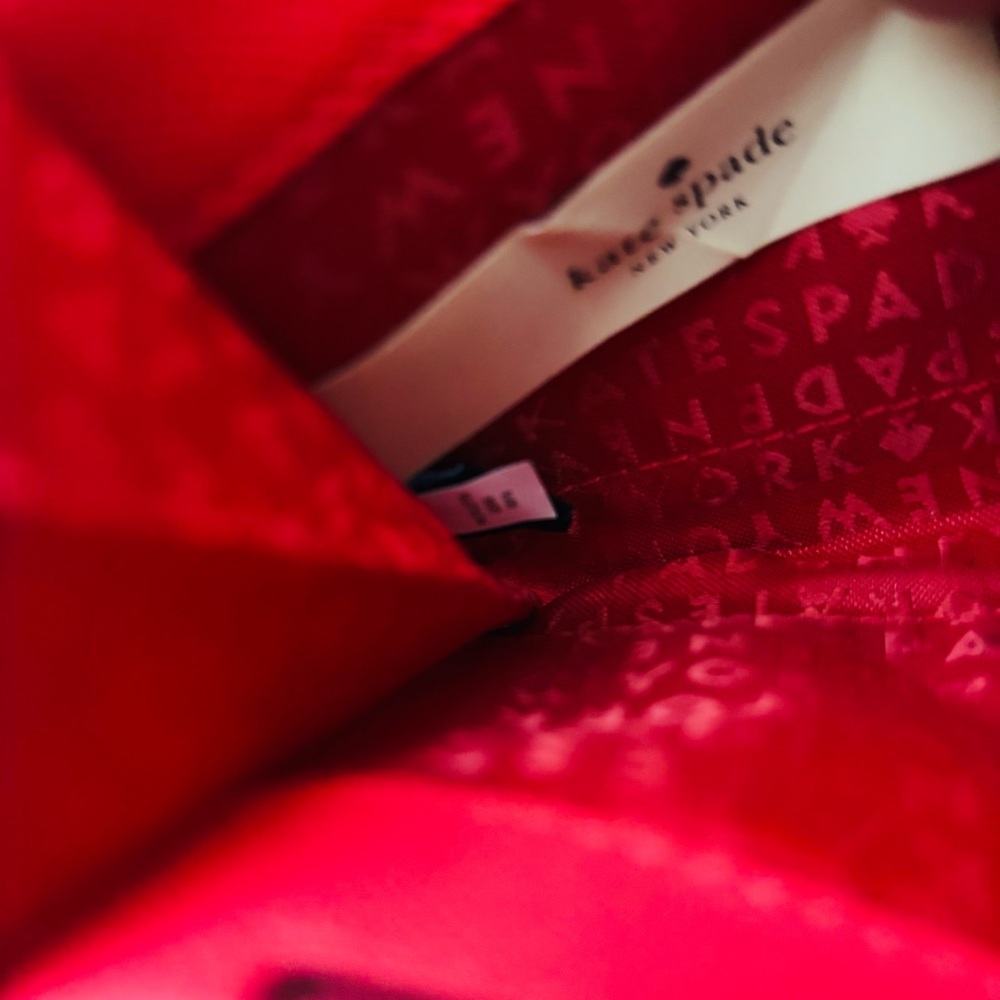 Kate Spade Take The Cake Cherry Red Zip Around Long Wallet - Picture 7 of 16